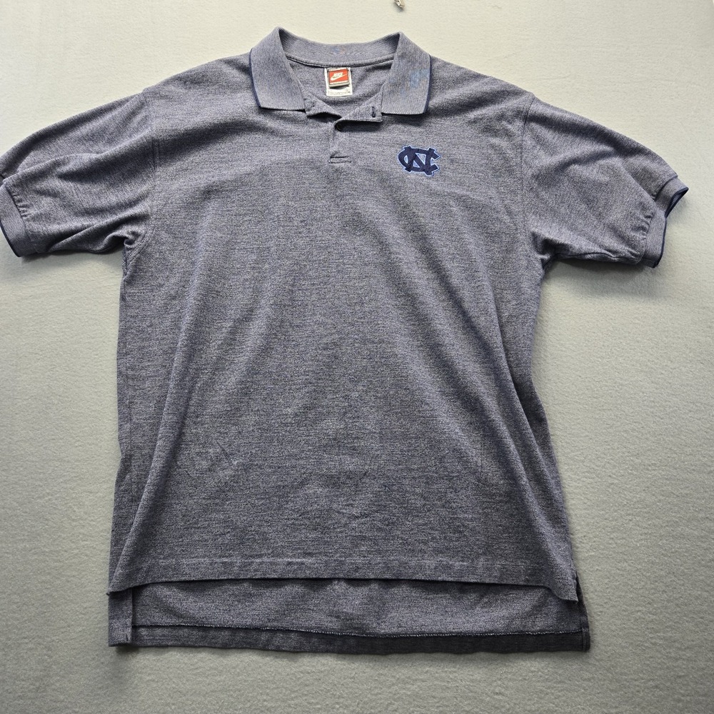 VTG Nike Team Sports North Carolina Tar Heels Men's Polo 100%‎ Cotton size XXL
